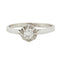 Bague 55 Bague en or blanc 18 carats sertie d’un diamant 58 Facettes REF 3026/05