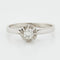 Bague 55 Bague en or blanc 18 carats sertie d’un diamant 58 Facettes REF 3026/05