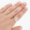 Bague 53 Bague en or jaune et or blanc 18 carats sertie de diamants 58 Facettes REF 10005/20