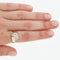 Bague 53 Bague en or jaune et or blanc 18 carats sertie de diamants 58 Facettes REF 10005/20