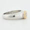 Bague 54 Bague en or blanc et jaune sertie d’un diamant 58 Facettes REF 5032/13