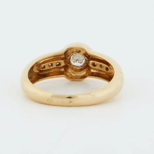 Bague 54 Bague en or jaune 18 carats avec diamants 58 Facettes REF 5066/18
