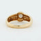 Bague 54 Bague en or jaune 18 carats avec diamants 58 Facettes REF 5066/18