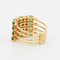 Bague 54 Bague en or jaune 18 carats sertie d’émeraudes et diamants 58 Facettes RÉF 9014/15