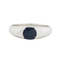 Bague 55 Bague en or blanc 18 carats sertie d’un saphir 0,60 ct 58 Facettes RÉF 3204/12
