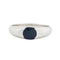 Bague 55 Bague en or blanc 18 carats sertie d’un saphir 0,60 ct 58 Facettes RÉF 3204/12