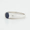 Bague 55 Bague en or blanc 18 carats sertie d’un saphir 0,60 ct 58 Facettes RÉF 3204/12