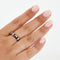 Bague 57 Bague en or jaune 18 carats et émail bleu 58 Facettes RÉF 1004/20