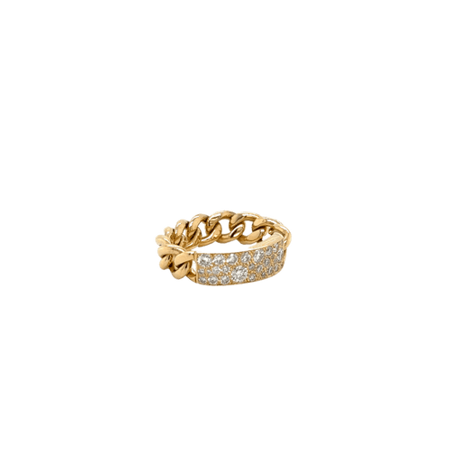 Bague 48 Dior - Bague gourmette en or jaune 18K et diamants 58 Facettes 1.0000254/2