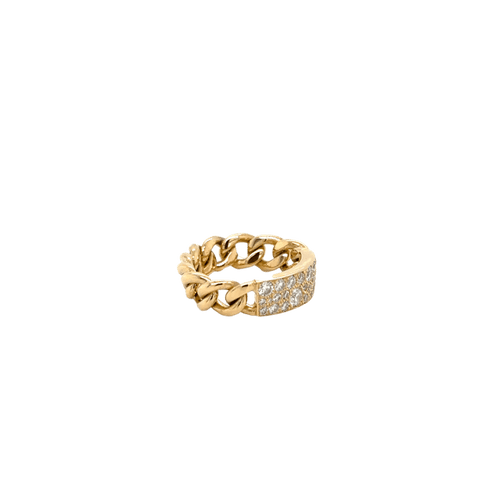 Bague 48 Dior - Bague gourmette en or jaune 18K et diamants 58 Facettes 1.0000254/2