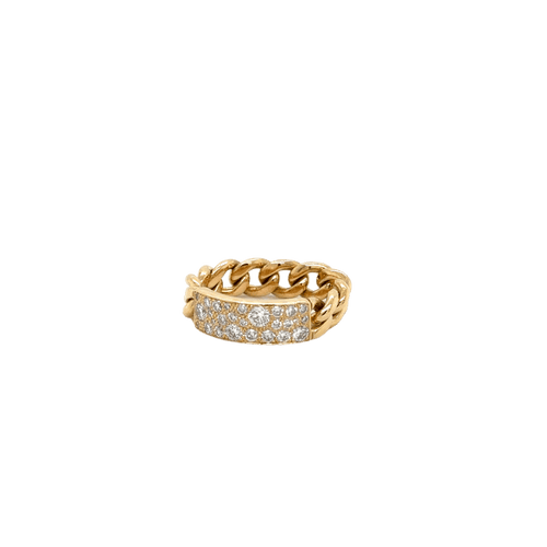 Bague 48 Dior - Bague gourmette en or jaune 18K et diamants 58 Facettes 1.0000254/2