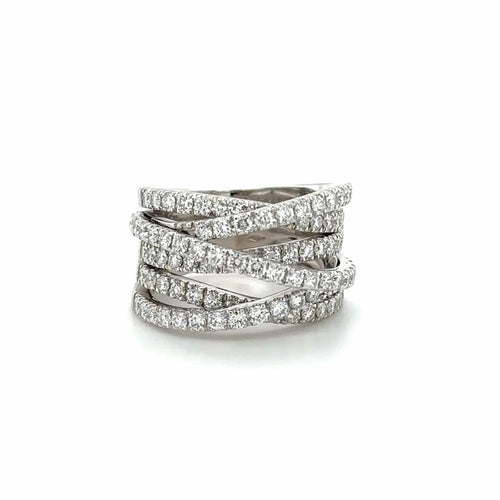 Bague 56 Leo Pizzo - Bague en or blanc 18 carats et diamants 58 Facettes 1.0000257/4
