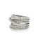 Bague 56 Leo Pizzo - Bague en or blanc 18 carats et diamants 58 Facettes 1.0000257/4