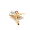 Broche Broche ancienne en or rose et platine avec rubis et diamants 58 Facettes 1.0000350/1