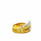 Bague 56 Bague en or jaune 18 carats sertie de 10 diamants 58 Facettes 1.0000206/1