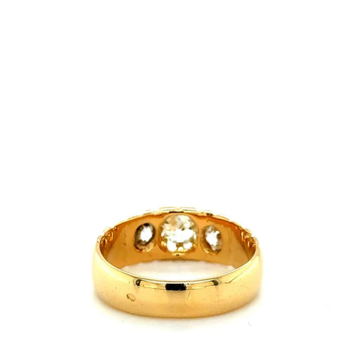 Bague 63 Bague vintage en or jaune 18 carats et diamants (1970) 58 Facettes 1.0000378/3