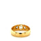 Bague 63 Bague vintage en or jaune 18 carats et diamants (1970) 58 Facettes 1.0000378/3
