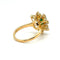 Bague 51 Bague marguerite en or jaune 18 carats, émeraude et diamants 58 Facettes 1.0000372/1