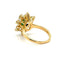 Bague 51 Bague marguerite en or jaune 18 carats, émeraude et diamants 58 Facettes 1.0000372/1