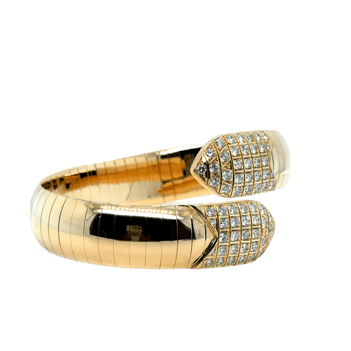 Bracelet Chaumet Plume - Bracelet en or jaune 18 carats et diamants 58 Facettes 1.0000453/1