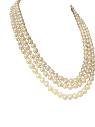 Collier Collier 3 rangs de perles de culture en or blanc 18 carats 58 Facettes 1.0000481/1