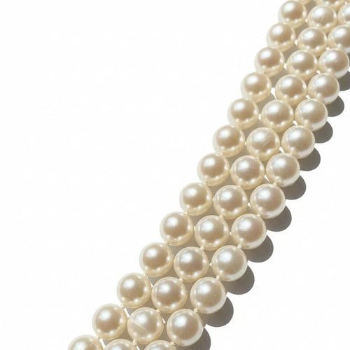 Collier Collier vintage 3 rangs de perles de culture, fermoir en or blanc 18 carats 58 Facettes 1.0000481/2