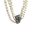 Collier Collier vintage 3 rangs de perles de culture, fermoir en or blanc 18 carats 58 Facettes 1.0000481/2