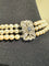 Collier Collier vintage 3 rangs de perles de culture, fermoir en or blanc 18 carats 58 Facettes 1.0000481/2