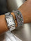 Bracelet Bracelet vintage en or blanc 18 carats serti de diamants et émeraudes 58 Facettes 1.0000651/3