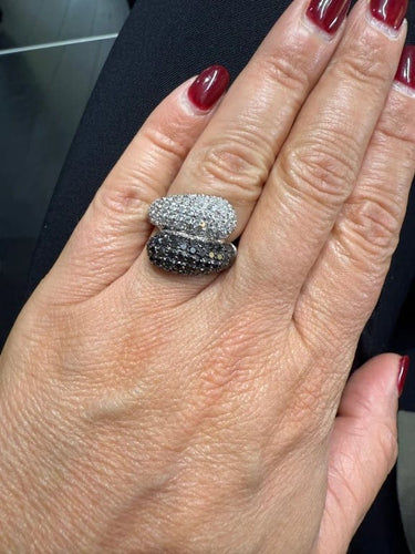 Bague 54 Bague en or blanc 18 carats sertie de diamants 58 Facettes 1.0000689/1