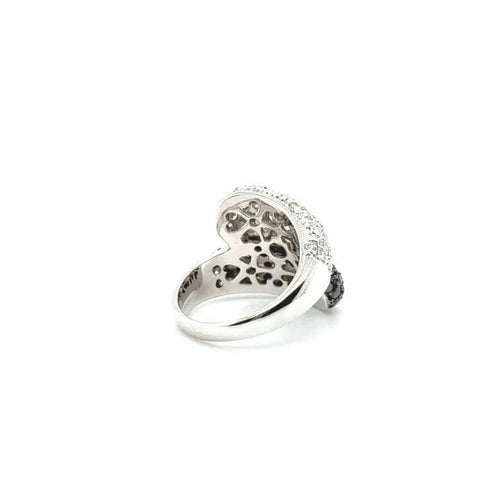 Bague 54 Bague en or blanc 18 carats sertie de diamants 58 Facettes 1.0000689/1