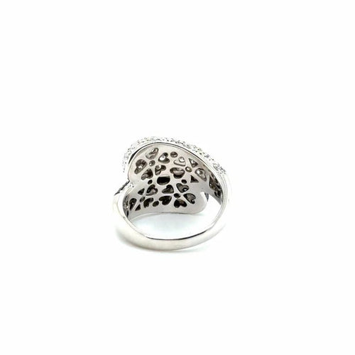 Bague 54 Bague en or blanc 18 carats sertie de diamants 58 Facettes 1.0000689/1