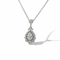 Pendentif Pendentif en or blanc 18 carats avec diamants 58 Facettes 1.0000685/1