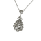 Pendentif Pendentif en or blanc 18 carats avec diamants 58 Facettes 1.0000685/1