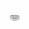 Bague 54 Bague en or blanc 18 carats sertie de diamants baguette 58 Facettes 1.0000666/1