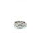 Bague 54 Bague en or blanc 18 carats sertie de diamants baguette 58 Facettes 1.0000666/1