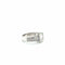 Bague 54 Bague en or blanc 18 carats sertie de diamants baguette 58 Facettes 1.0000666/1
