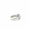 Bague 54 Bague en or blanc 18 carats sertie de diamants baguette 58 Facettes 1.0000666/1