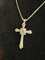Pendentif Art déco - Pendentif croix en or blanc 18 carats et diamants 58 Facettes 1.0000716/2