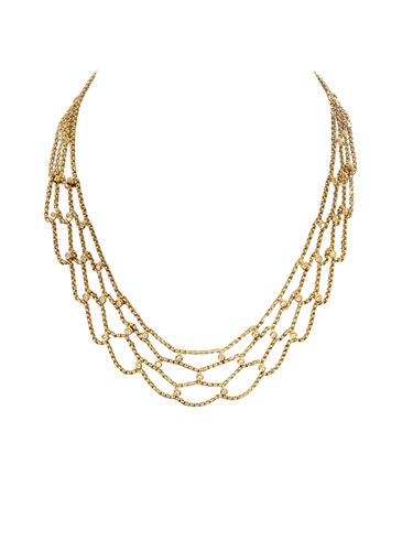 Collier Chopard Les Chaînes - Collier en or jaune et diamants 58 Facettes 1.0000813/1