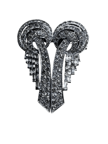 Broche Broche Art déco transformable en platine et diamants 58 Facettes 1.0000876/3