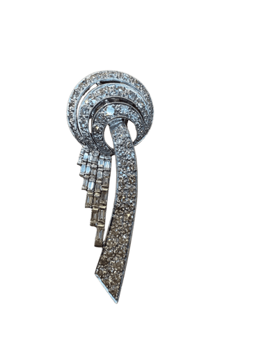 Broche Broche Art déco transformable en platine et diamants 58 Facettes 1.0000876/3