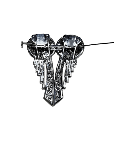 Broche Broche Art déco transformable en platine et diamants 58 Facettes 1.0000876/3