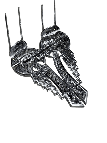 Broche Broche Art déco transformable en platine et diamants 58 Facettes 1.0000876/3