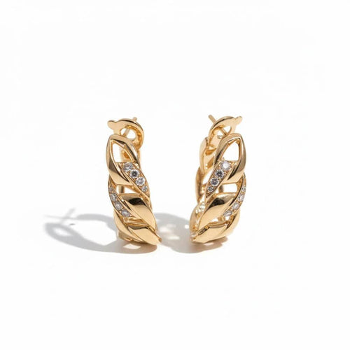 Boucles d'oreilles Cartier - Boucles d’oreilles Bergame en or jaune et diamants 58 Facettes 1.0001077/1