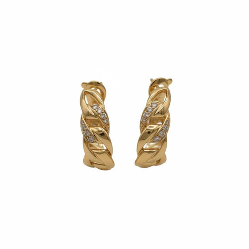 Boucles d'oreilles Cartier - Boucles d’oreilles Bergame en or jaune et diamants 58 Facettes 1.0001077/1