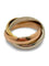 Bague 47 Bague 3 ors en or jaune, blanc et rose 18K 58 Facettes