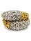 Bague 56 Bague ancienne en or jaune 18K sertie de diamants 58 Facettes