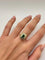 Bague 53.5 Bague en or jaune 18K avec émeraude 1 ct et diamants 0,15 ct 58 Facettes