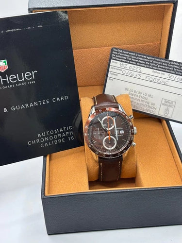 Montre TAG Heuer Carrera Calibre 16 - Montre chronographe automatique en acier 58 Facettes